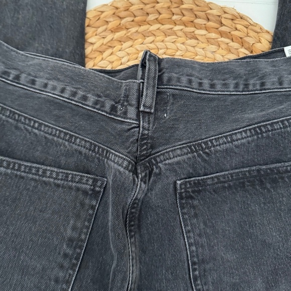 AGOLDE Criss Cross Straight High Rise Jeans in shambles black - Picture 9 of 13